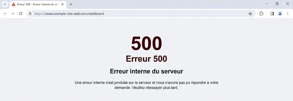 Erreur 500 sur votre site : que faire dans l'heure