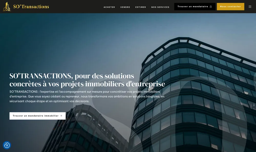 SO'Transactions : site immobilier et application métier sur mesure
